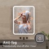 NicBex Bathroom Mirror,Rectangular White Framed Vanity Mirror,Dimmable Anti-Fog LED Wall Mirror for Bathroom,Living Room,Bedroom - 4 of 4