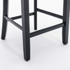 NicBex Velvet Bar Stools Set of 2/4,Counter Stools with Button Tufted,Wing-Back Bar Chairs with Chrome Nailhead Trim,Stools for Kitchen Counter - 4 of 4