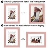 Americanflat 6" x 8" Picture Frame with Mat - Arch, Oval & Wavy Designs - Stylish Decor for Living Rooms, Dorms, Offices & More - 4 of 4