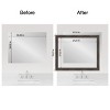 Amanti Art Mirror Makeover Bathroom Mirror Frame Border Kit - Fully Assembled Peel and Stick Frame - Mirror NOT Included - Bark Rustic Char Trim - 4 of 4