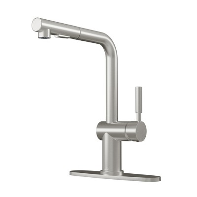 Brushed Nickel Single-Handle Pull-Out Spray Kitchen Faucet