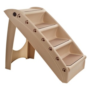 Pet Adobe 4-Step Folding Pet Stairs - 22.5" x 15" x 19.5", Tan - 1 of 4