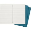 Moleskine Cahier Journal, Soft Cover, Large (5" x 8.25") Ruled/Lined, Brisk Blue, 80 Pages (Set of 3) - 4 of 4