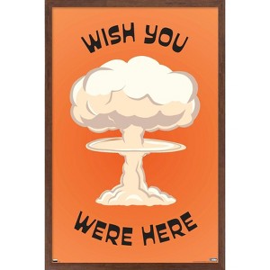 Trends International Well This Is Awkward - Wish You Were Here Framed Wall Poster Prints - 1 of 4