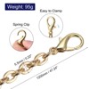 Unique Bargains Iron Flat Handbag Accessories Purse Chain Strap with Buckles 2 Pcs - 2 of 3