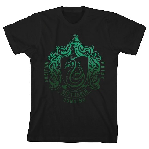 Harry Potter Slytherin Black Graphic Tee Toddler Boy to Youth Boy - image 1 of 1