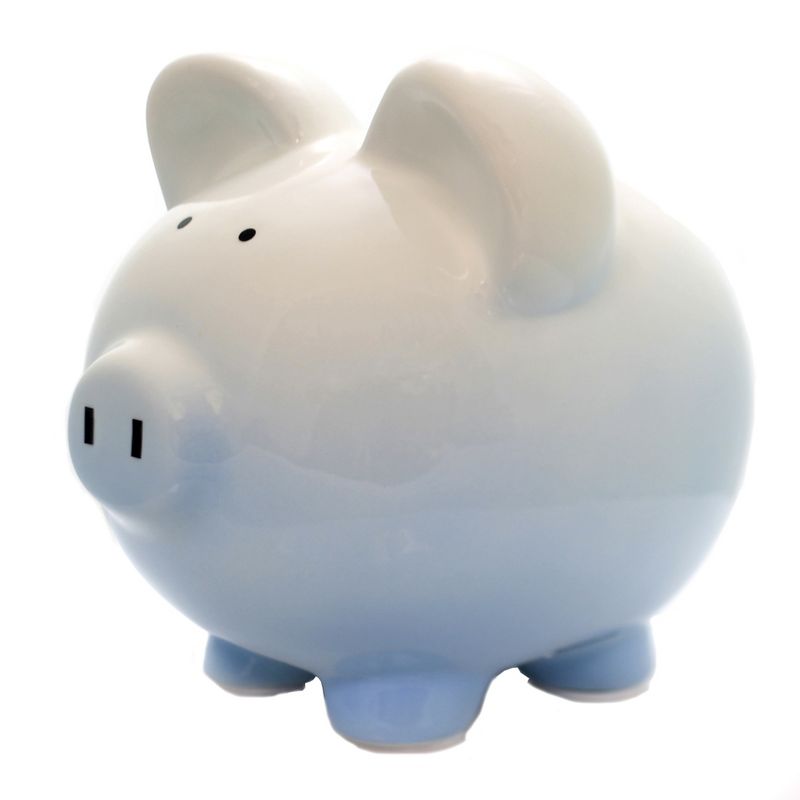 Child To Cherish 7.75 In Blue Ombre Piggy Bank Money Save Decorative Banks, 4 of 5