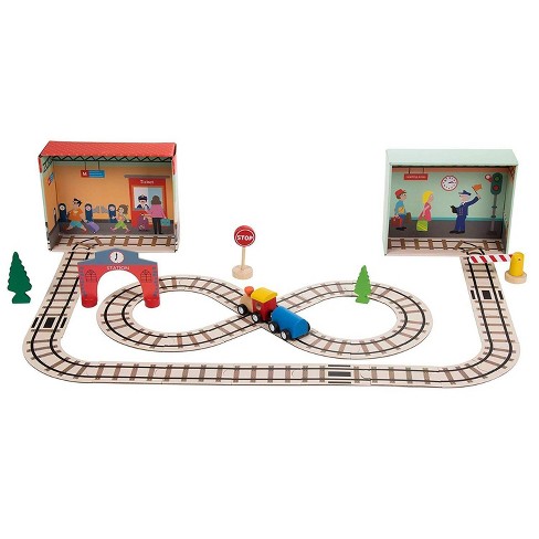 39 PCS Railroad Train Tracks Building Block Toys Set 