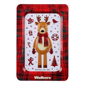 Walkers Shortbread - Cookie - Shortbread Assortment Reindeer Tin - Case of 6 - 8.8 oz - 1 of 3