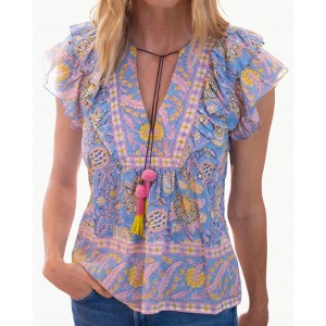 Women's Kiara Ruffle Sleeves Top - Bell by Alicia Bell - 1 of 4