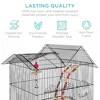 Best Choice Products 36in Indoor/Outdoor Iron Bird Cage for Parrot,  Lovebird w/ Removable Tray, 4 Feeders, 2 Toys