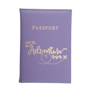 Unique Bargains Letters Design Passport Holder 1 Pc - 1 of 4