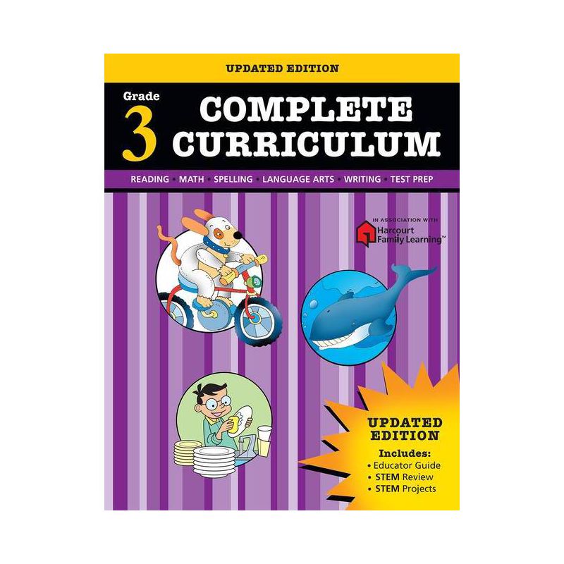 Complete Curriculum: Grade 3 - (Flash Kids Harcourt Family Learning) by  Flash Kids (Paperback), 1 of 8