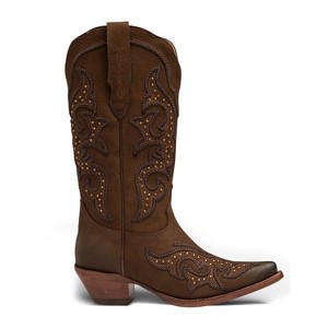 Buck & Brana Ginger Luxury Western Leather Boots - 1 of 4
