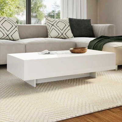 Coffee Table High Gloss White MDF with high gloss finish