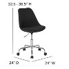 Emma and Oliver Mid-Back Fabric Task Office Chair with Pneumatic Lift and Chrome Base - 4 of 4