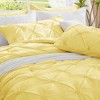 BAGOKIE 3 Pieces Floral Pinch Pleat Bed in a Bag Comforter Set for All Season - 3 of 4