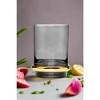 Classic Touch Set of 6 Tumblers Tinted Black with Gold Base - 2 of 4
