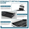 LunaLulinlk Dish Drying Rack, Extendable Dish Rack, Drying Rack Kitchen,Compact Dish Drainer,Utensil Holder, Cup Holder, Drying Rack for Kitchen Sink - 4 of 4