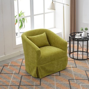 Living Room Chairs, Single Sofa With 360 Degree Rotating Base, 300 Lbs Weight Capacity Ergonomics Accent Sofa, Upholstered Arm Chair - 1 of 4