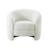 TOV Furniture Dakota Faux Shearling Armchair in White - 3 of 4