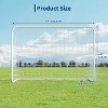 Soccer Rebounder Net & Goal (6/12 x 4/6 Ft), Dual-Function Football Rebound Trainer – Ultra-Responsive Net, Sturdy Steel Frame, for All Ages & Levels - 2 of 4