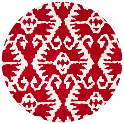 red/ivory