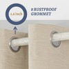 Awesome Home  100% Blackout Cotton Blend Thermal Grommet Curtains, 2 Panels - 2 of 4