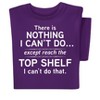 Collections Etc Nothing I Can't Do Novelty Short Sleeve Graphic T-Shirt XX-Large Women Purple - 4 of 4