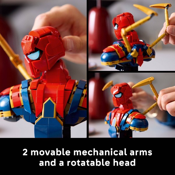 LEGO Marvel Busto de Iron Spider-Man Kit de Construcción para Adultos 76326 4