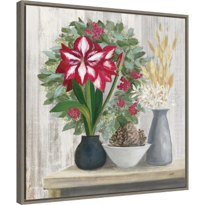 Amanti Art Natural Holiday Light by Julia Purinton Canvas Wall Art Print Framed 22-in. x 22-in.
