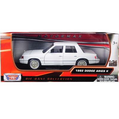 1982 Dodge Aries K White 1/24 Diecast Model Car by Motormax