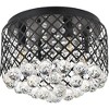 Elegant Lighting Tully Collection Flushmount D13.5 H9.4 Lt:4 Chrome Finish - 4 of 4