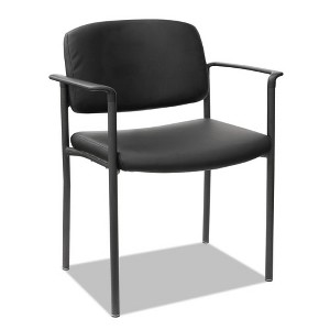 Alera Alera Sorrento Series Ultra-Cushioned Stacking Guest Chair, 25.59" x 24.01" x 33.85", Black, 2/Carton - 1 of 4