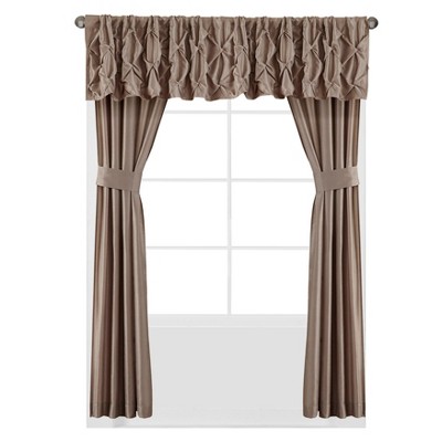 Taupe Queen Microfiber 24-Piece Bedding Set with Tufted Details