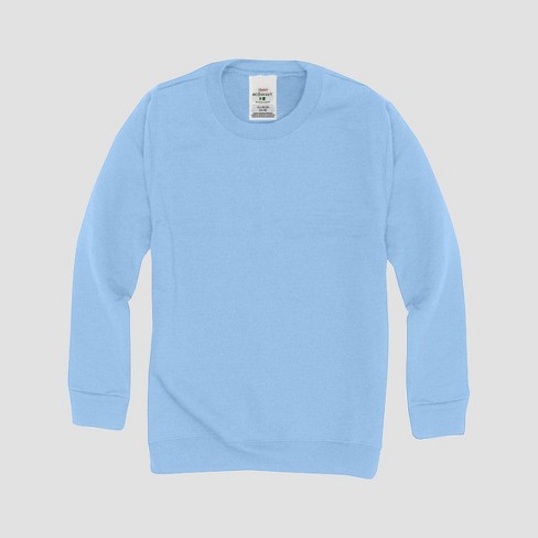 Hanes Kids' Comfort Blend Eco Smart Crew Neck Sweatshirt - Light Blue M