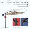 JIONJOY 10ft Cantilever Patio Umbrella - 90° Auto-Tilt, 8 Steel Ribs & UPF 50+ Sun Protection, Waterproof Outdoor Market Umbrella with Cross Base - 3 of 4