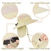 Tirrinia Wide Brim Sun Hat with Ponytail Hole for Women, UV Sun Protection Safari Cap with Neck Flap - 4 of 4
