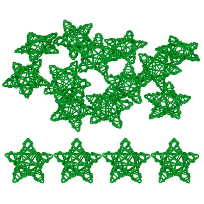 Unique Bargains Pentagram Wicker Rattan Balls Decorative Bowl Fillers 2.36 Inch 12 Pcs
