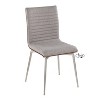 LumiSource Set of 2 Mason Stainless Steel Swivel Dining Chairs - 2 of 4
