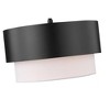 Counterpoint 12" Matte Black Steel Pendant Light - Mid-Century Modern & Art Deco Style - 2 of 4