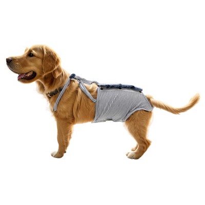 Unique Bargains Reusable Dog Diapers Medium Gray White 1 Pc