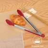 Unique Bargains Non-stick Silicone Round Head Stainless Steel Kitchen Tongs for Cooking 1 Pc - 4 of 4