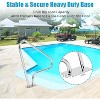 48" x 36" Swimming Pool Handrail, Durable 304 Stainless Steel with Non-Slip Blue Handle Covers, Rustproof Design, 385 lbs Load Capacity - 4 of 4