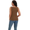 ATHLECHIC Women's Scoop Neck Ribbed Wide Strap Sleeveless Workout Basic Sport Tank Tops - 4 of 4