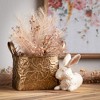 Sullivans 10.5", 9.5" & 8" Brass Botanical Basket Set of 3, Gold - 3 of 4