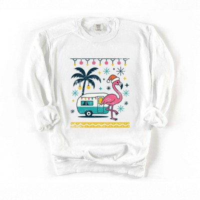 Simply Sage Market Ugly Sweater Flamingo Garment Dyed Sweatshirt