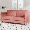 NicBex Modern Minimalist Comfy Fabric Loveseat Sofa Couch with Side Pockets,2-Seat Lounge Sofa for Living Room,Apartment - 3 of 4