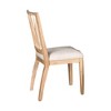 Royal Hampton Dining Side Chair Set of 2, Slatted Back, Natural Brown Wood - 2 of 4