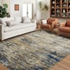 Washable Area Rug Modern Abstract Floor Carpet with Non-Slip Backing - 2 of 4